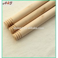 plain wood stick, broom stick with italian thread